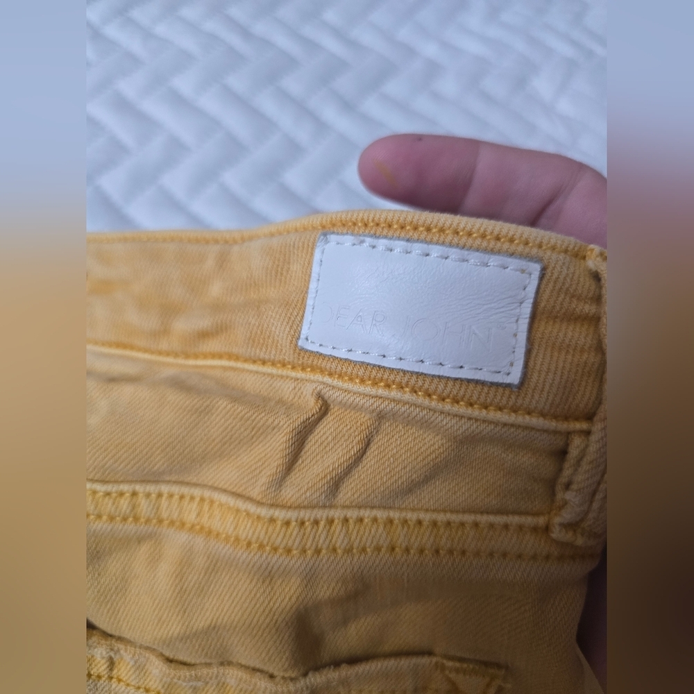 Dear John Sadie Canary Yellow High Waisted Fare Jeans - Picture 6 of 10